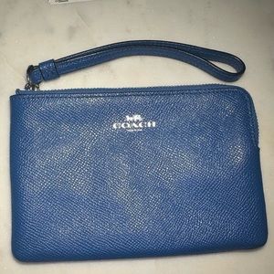 Coach Blue Wristlet